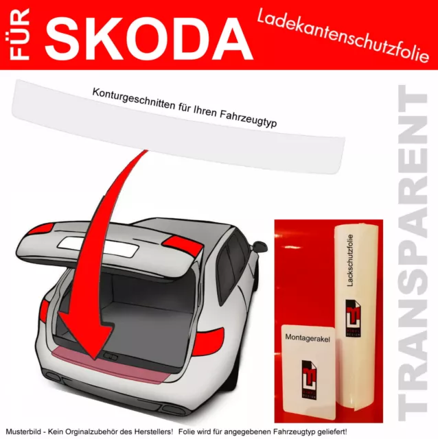 Lackschutzfolie Ladekante für Skoda Kodiaq NS ab 2017 Transparent