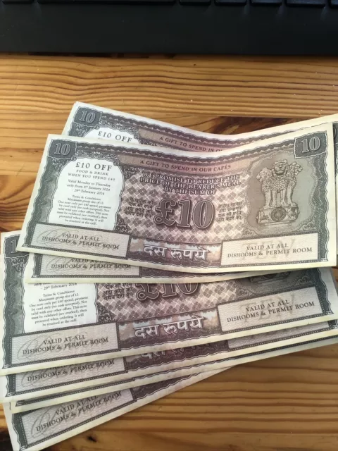 Dishoom Restaurant Voucher. £10 Off When £40 Spent From 6th Jan To 29th Feb ‘24.