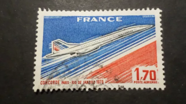Frankreich 1976 Briefmarke 49 Post Luft Flugzeug Concorde Entwertet VF