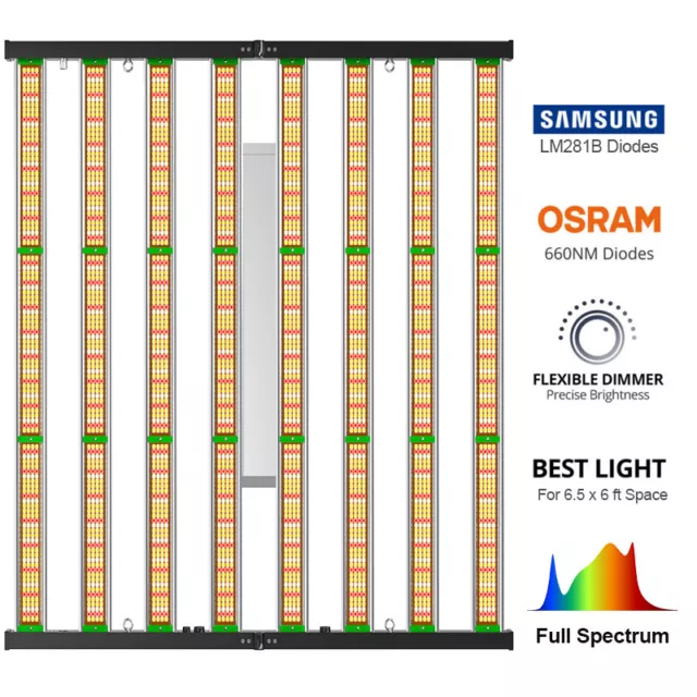 FC-E8000 800W Spider Led Grow Light Bar for 5x5ft Commercial Indoor Growing Lamp