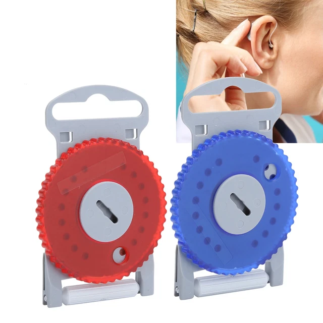 Filtro de cera HF4 Pro (rojo azul) audífono filtros de cera trampas para los oídos filtros cubierta