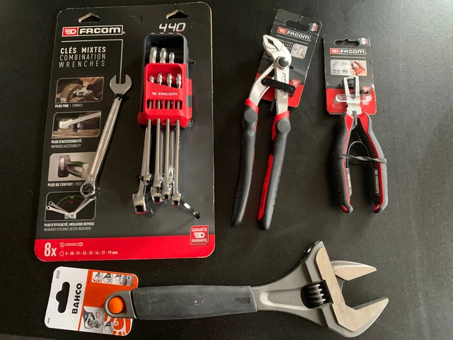 Lot D'outils Facom Et Cle A Molette Bahco