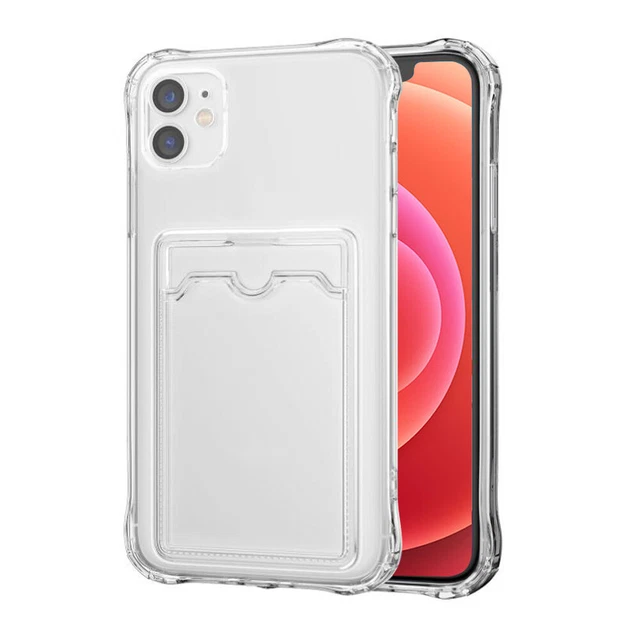 Coque Gel Absorbant Les Chocs SDTEK Pour IPhone 16 Pro - Avec Porte-cartes, Transparente