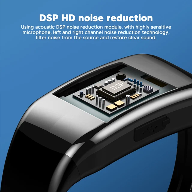 (32G)Voice Recorder Watch 30 Days Standby Time Digital Screen Voice Activated