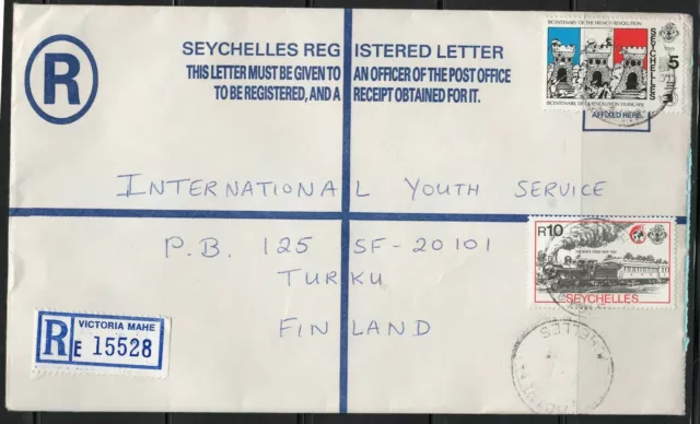 Seychelles Cover - Victoria to Finland Storming of the Bastille France Red Cross