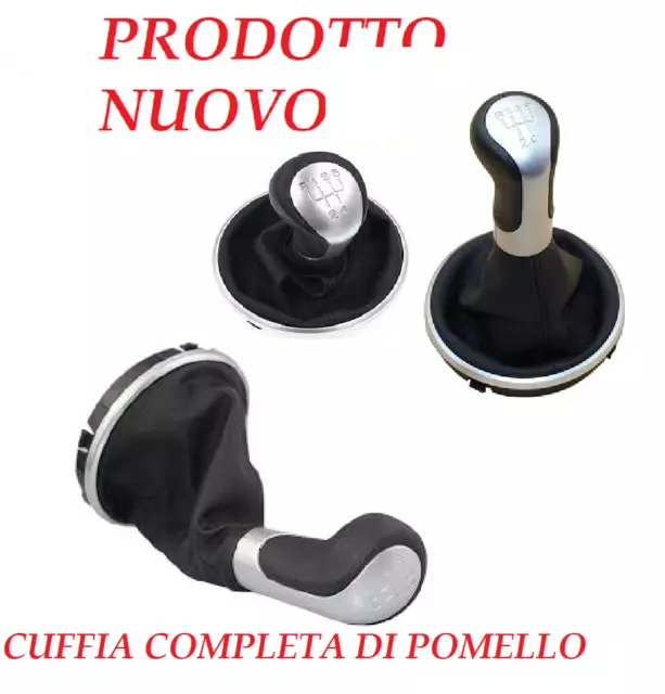 NUOVO POMELLO DEL CAMBIO 5 MARCE MANUALE Per SKODA FABIA II CUFFIA + POMELLO