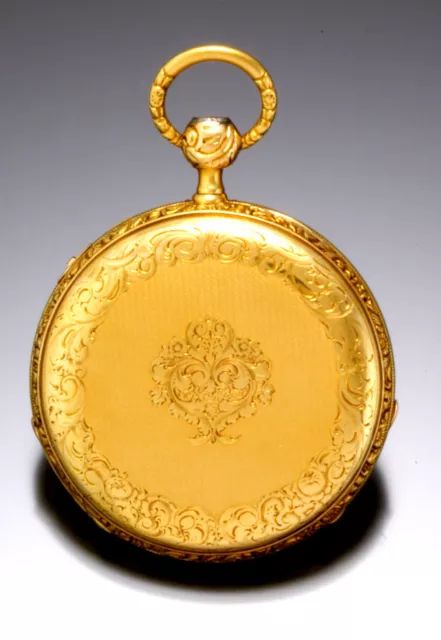 Quarter Hour Repeater Gold Pocket Watch Hinvilles, Mid 19Th Century C1850S