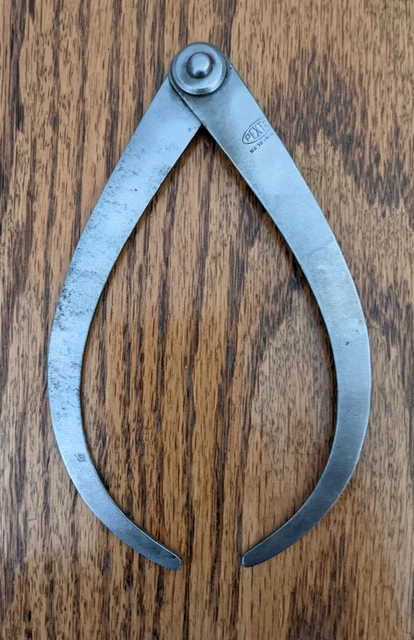Vintage Pexto Outside Diameter 5 Inch Flat Leg Divider Caliper