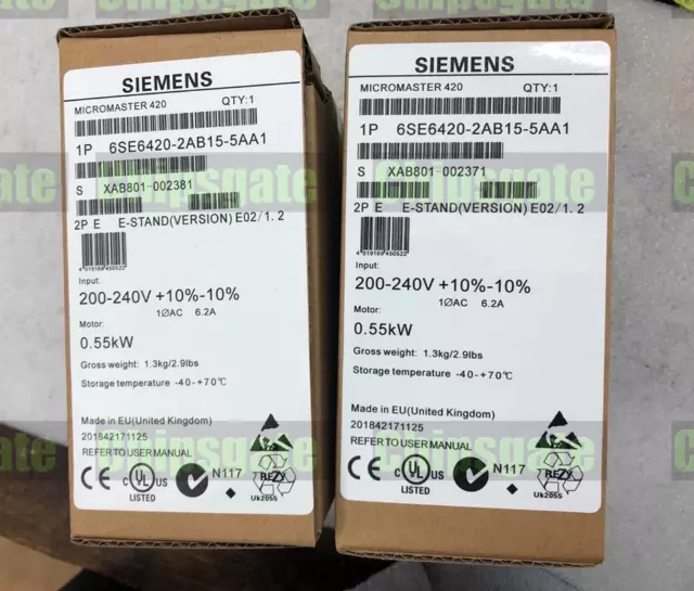 1PC USED Siemens 6SE6420-2AB15-5AA1 Tested in Good Condition