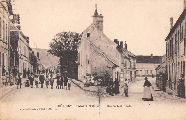 Cpa 60 Bethisy Saint Martin / Route Nationale