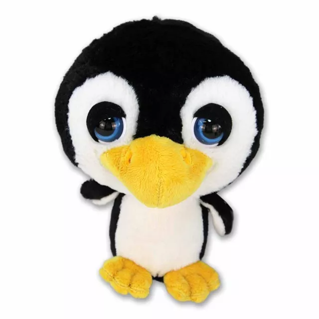 Pinguin aus Plüsch mit großem Kopf - ca. 21 cm Kuscheltier Plüschtier