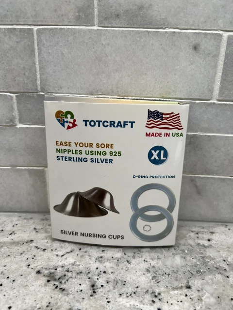 Totcraft Silver Nursing Cups