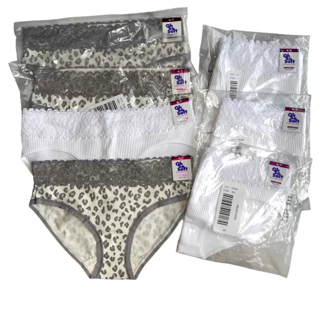Justice Girls Size 6-7 Oh So Soft Hipster  Panties Lot Of 7 Pair NWT