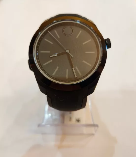 MOVADO MEN S BOLD Connect Blue Black Steel Silicone 45mm Watch 3660002 Time Only 149.00 PicClick