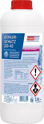 EUROLUB 838015 Kühlerfrostschutz DD-40 Kühlerschutz Konzentrat 1,5 Liter violett