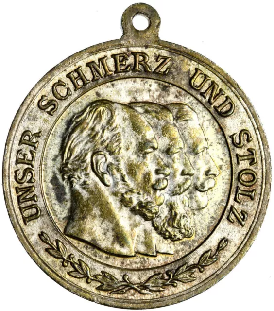 Prussia - Medal - OUR PAIN AND PRIDE OUR THREE EMPERORS OF THE YEAR 1888