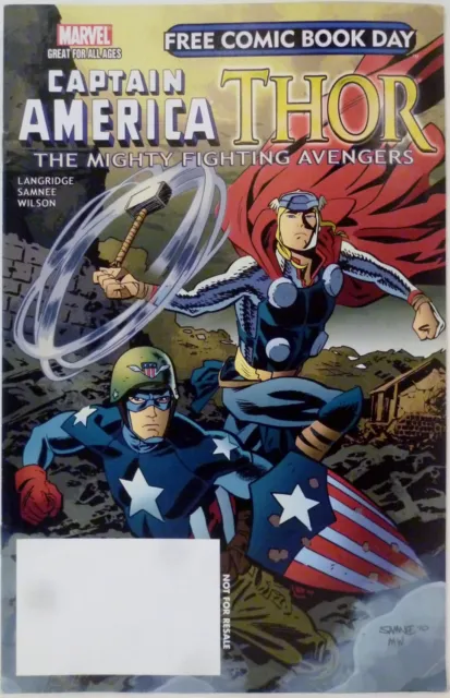 Captain America & Thor Mighty Fighting Avengers Marvel Comic Promo NM SDCC 2011