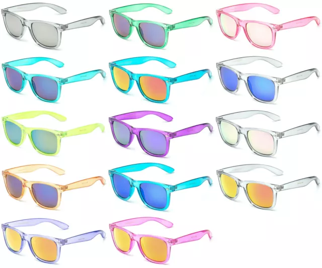 Retro Rewind Translucent Crystal Sunglasses Vintage Fashion Men Women Glasses 2