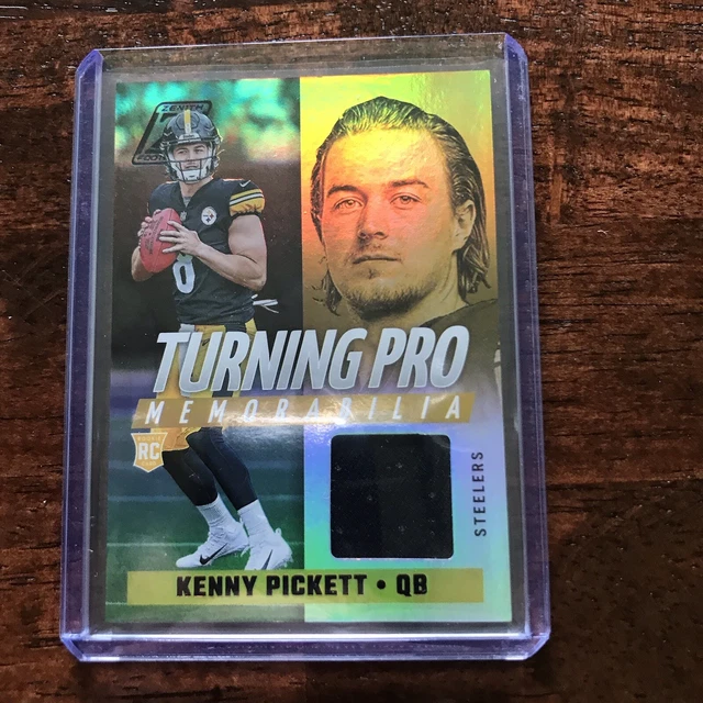 2022 Zenith Turning Pro Memorabilia Kenny Pickett Pittsburgh Steelers RC Jersey