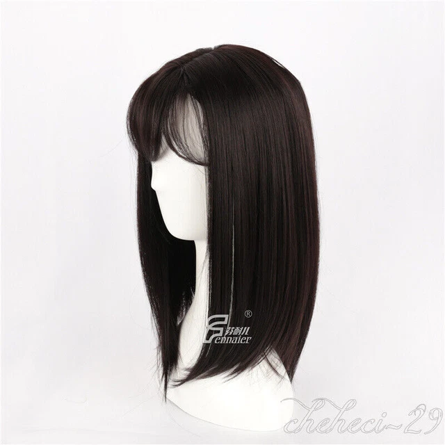 PELUCA COMPLETA DIARIA CON FLECOS DE CABELLO MARRÓN CENIZA CLARA MUJER social ola caliente