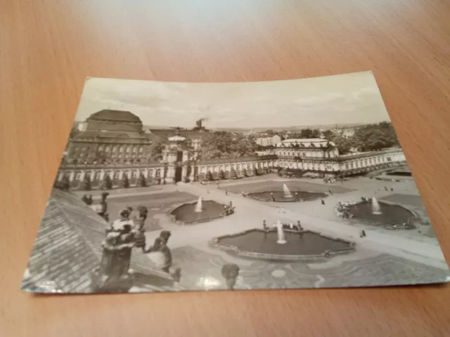 Alte Postkarten Dresden Zwinger mit 25 er Marke beschrieben