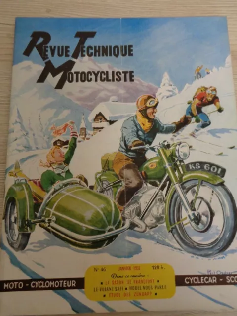 1952 revue technique motocycliste N 46 JANVIER ZUNDAPP