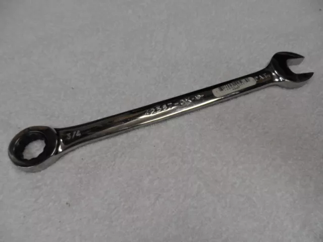 Craftsman SAE Standard Ratcheting Wrench Full Polish GK USA, 3/4" - Part # 42567 3