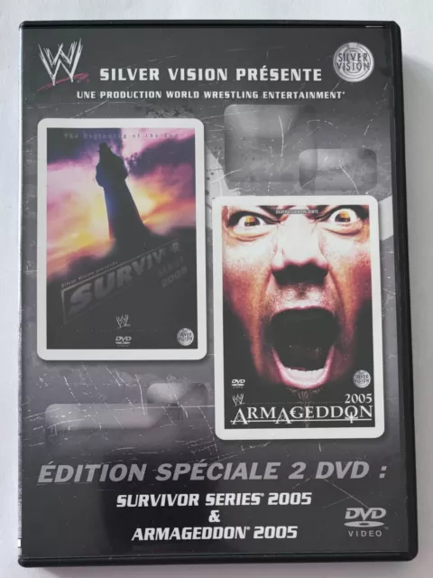 coffret 2 dvd catch  WWE " survivor  2005 et armageddon 2005 " double