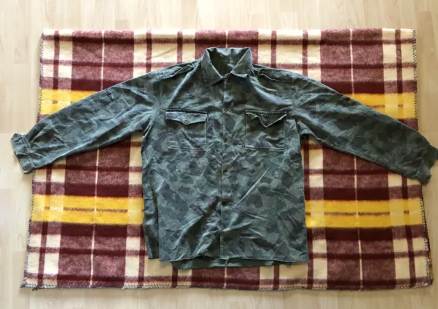 Bulgarian Army Splinter Camouflage Uniforms 80s-90s Faded Camo Field Jacket