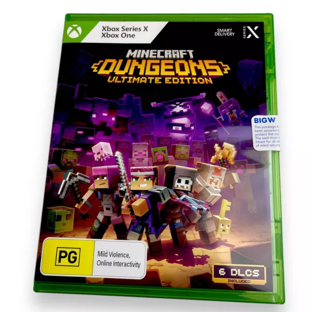MINECRAFT DUNGEONS ULTIMATE Edition AU - X One Sealed $59.99 6 Xbox DLC with Series Xbox PicClick New