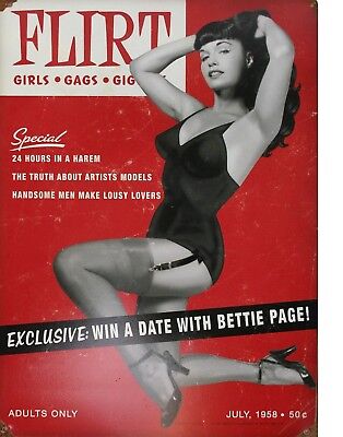 TIN SIGN "Flirt Betty Page Beauty" Pinup Babe Deco Garage Wall Decor