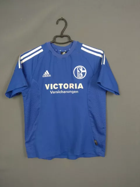 FC Schalke 04 Jersey 2002 2004 Home Kids Boys 13-14 y Shirt Trikot Adidas ig93