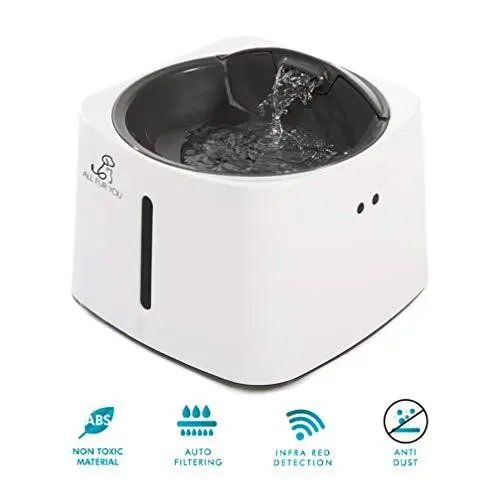 Fuente de agua automática para mascotas con sensor infrarrojo All Fur You 50 oz/1,5 L