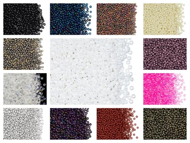 CHOOSE COLOR! 100g 9/0 (2.6mm) Seed Beads Rocailles Preciosa Ornela Czech Glass