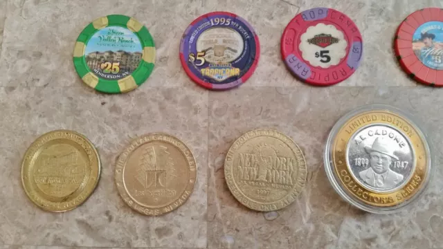 Poker chip Token Collection Limited Edition + .999 Silver LOT of 17 2