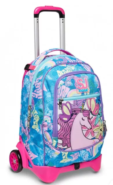 Seven SJ Girl Unicorno Jack 3 Ruote Zaino Trolley per Bambina...