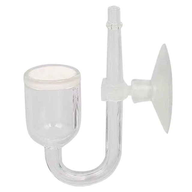 CO2 Diffusor Aquarium Glas CO2 Diffusor Blase Zähler Überprüfen Saugnapf für