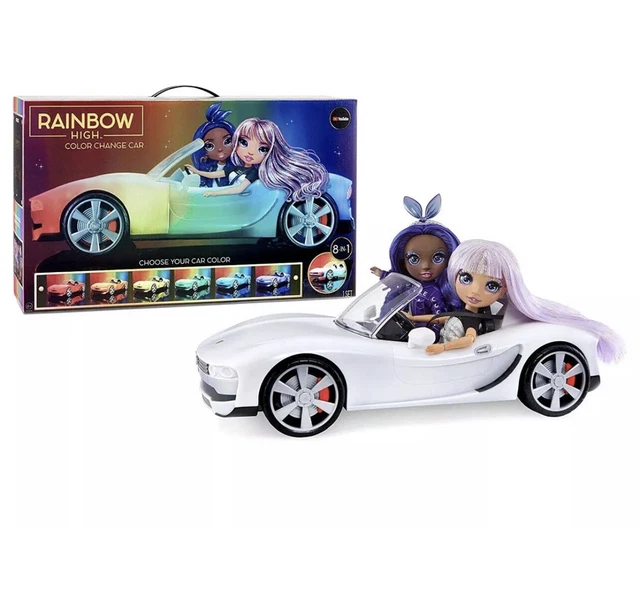 RAINBOW HIGH COLOR Change Car Convertible Vehicle 8In1 LightUp EUR