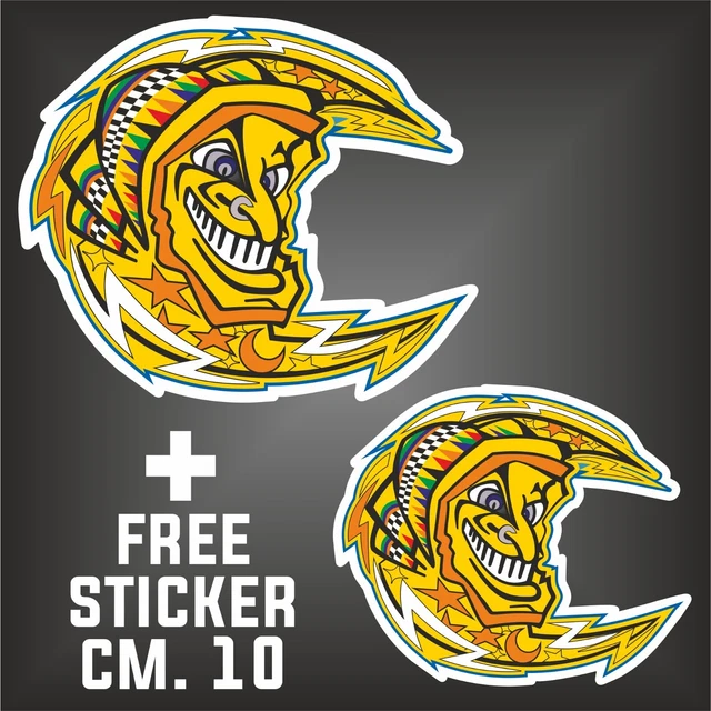 Stickers Géants VR46 Valentino Rossi Yamaha 46 - Collection Moto