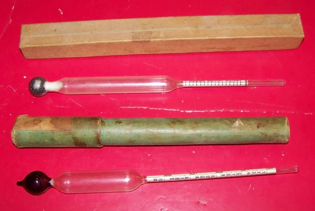 Lot of 2 Saccharometer Temp 60'F Germany