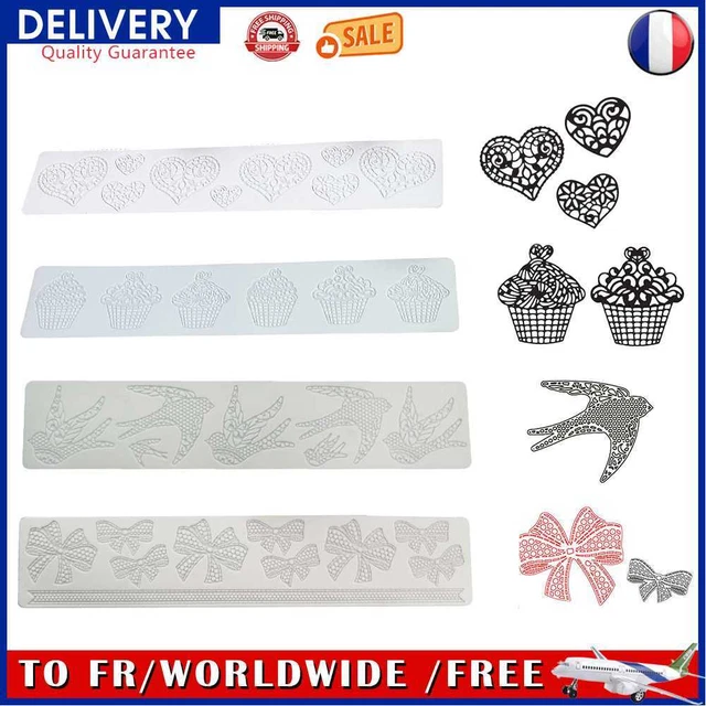 Sugracraft Lace Mold Silicone Lace Mat for Fondant Chocolate Wedding Cake Mould