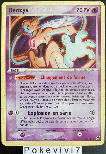 Carte Pokemon DEOXYS 16/107 Holo Bloc EX Deoxys FR