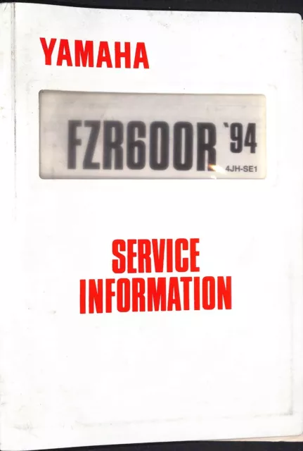 YAMAHA ~ FZR600(R) Service Information ~ 1994 ~ Workshop Manual