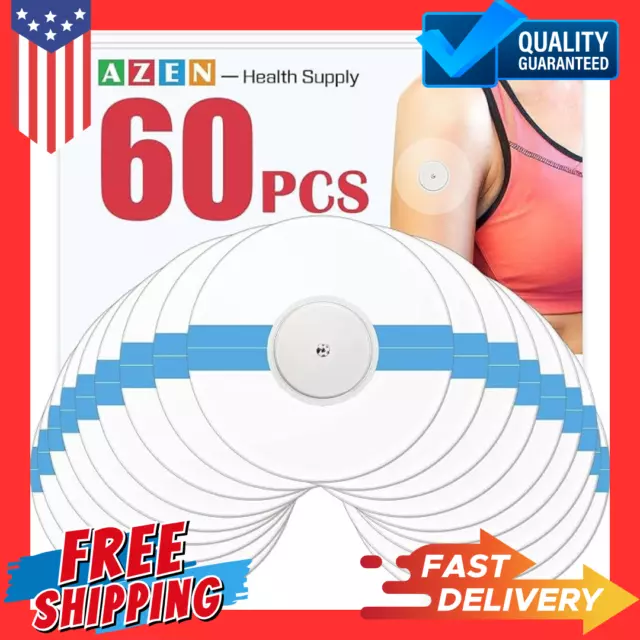 60 Pack Freestyle Sensor Covers for Libre 2/3,Waterproof Sensor Patches,Adhesive