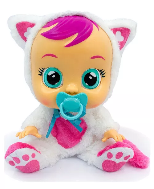 Cry Babies Daisy Baby Doll Cat Cries Real Tears Makes Realistic Baby Sounds Toy