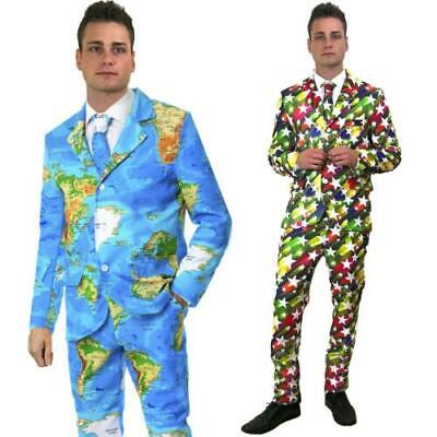 Star Suit Stag Do Fancy Dress Party Outfit Funny Comedy Costume Map Stand Out