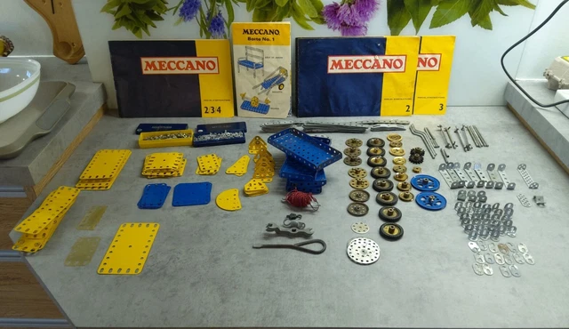Lot Boîtes Meccano N°2 Et N°2A – 1970 – Vintage France – Quasi Complet, Bon état