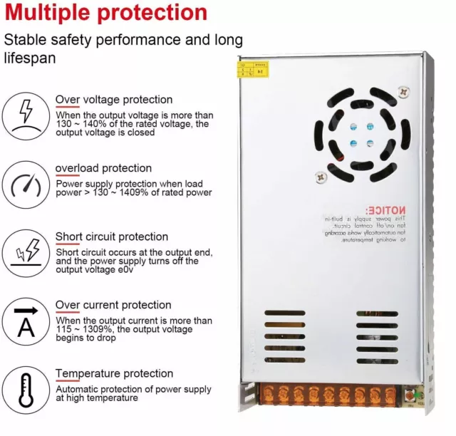 DC 5V / 12V / 24V LED Trafo Netzteil Schaltnetzteil Netzteil LED Streifen 2