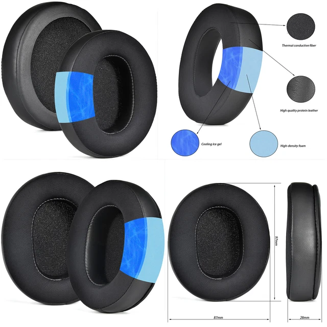 Ersatz-Ohrpolster Für Razer Kraken Chroma 7.1 – Aus Leder & Schaumstoff, Mehr Komfort & Bass