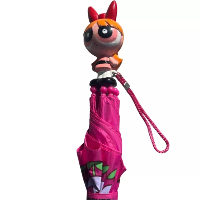 Powerpuff Girls Blossom Umbrella Parasol 2002 Works Great Kids Size